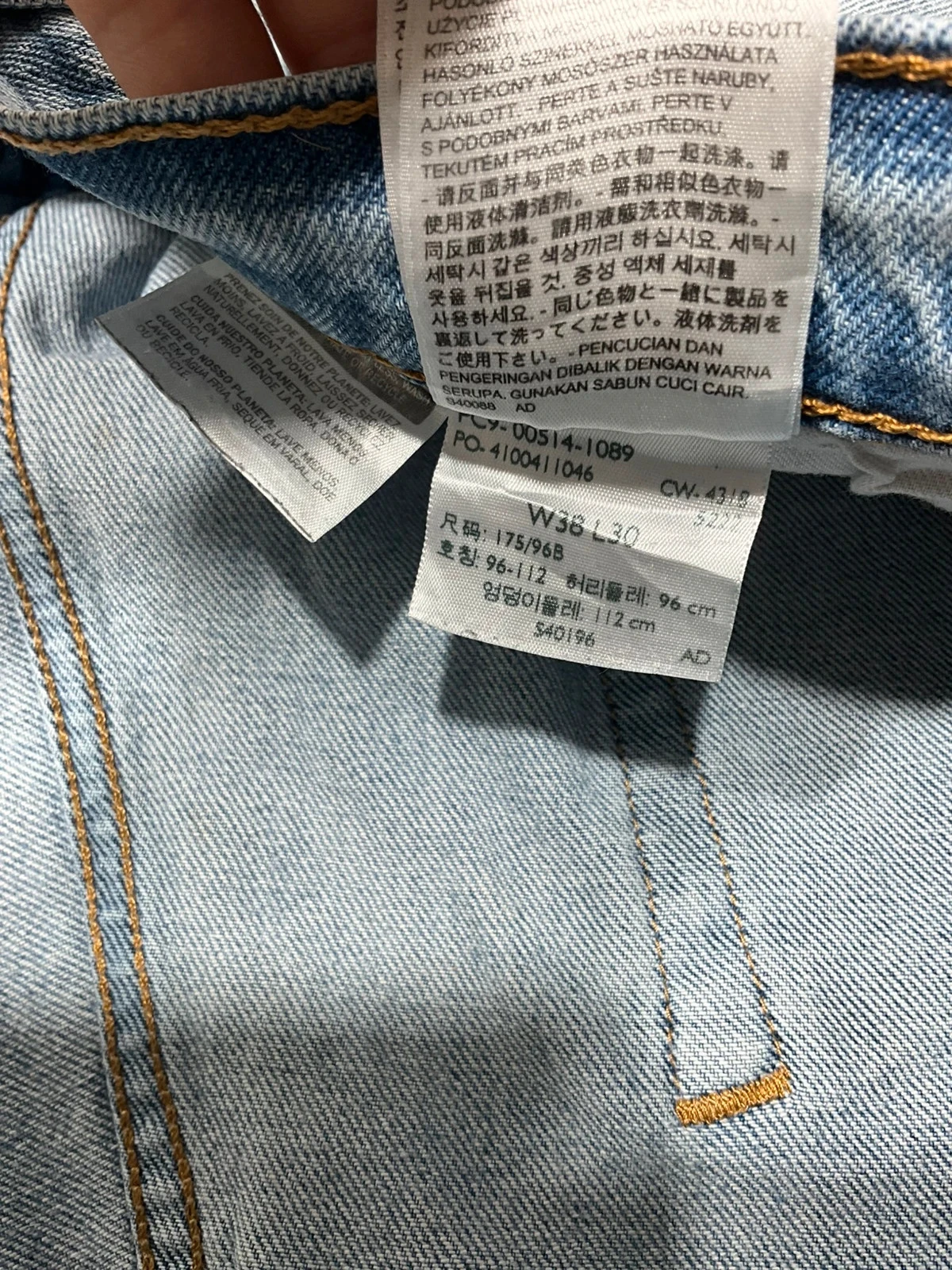 Jean Levi’s Homme 514 Straight W38 L30 Vintage 99% Coton Bleu  Lvh 133 – photo 14